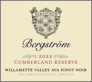 Bergstrom "Cumberland Reserve" Pinot Noir, 2022