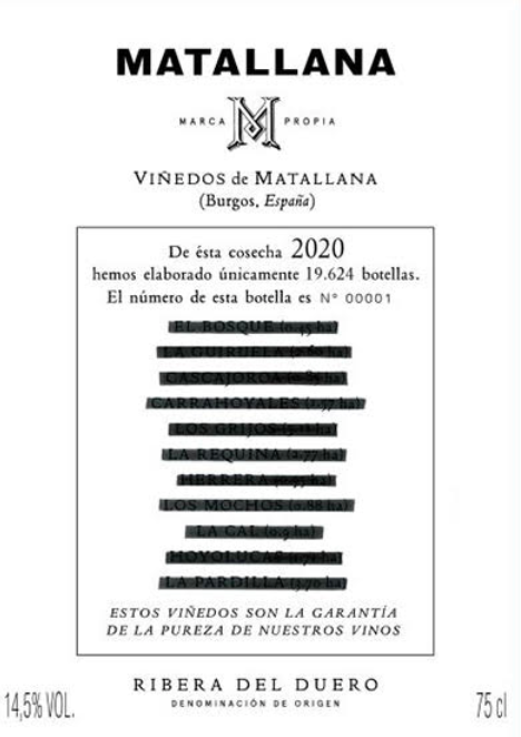 2020 Telmo Rodriguez Matallana (Pre-Arrival)