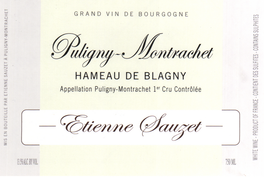 2022 Etienne Sauzet Puligny-Montrachet 1er Cru Hameau de Blagny