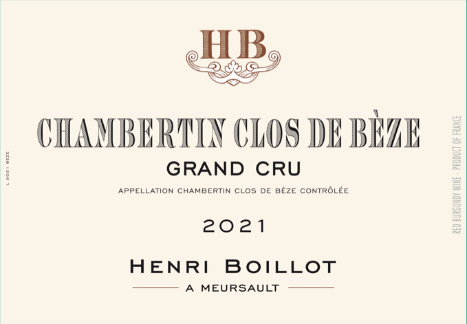 2021 Henri Boillot Chambertin-Clos de Bèze Grand Cru